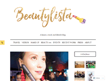 Tablet Screenshot of beautylista.com